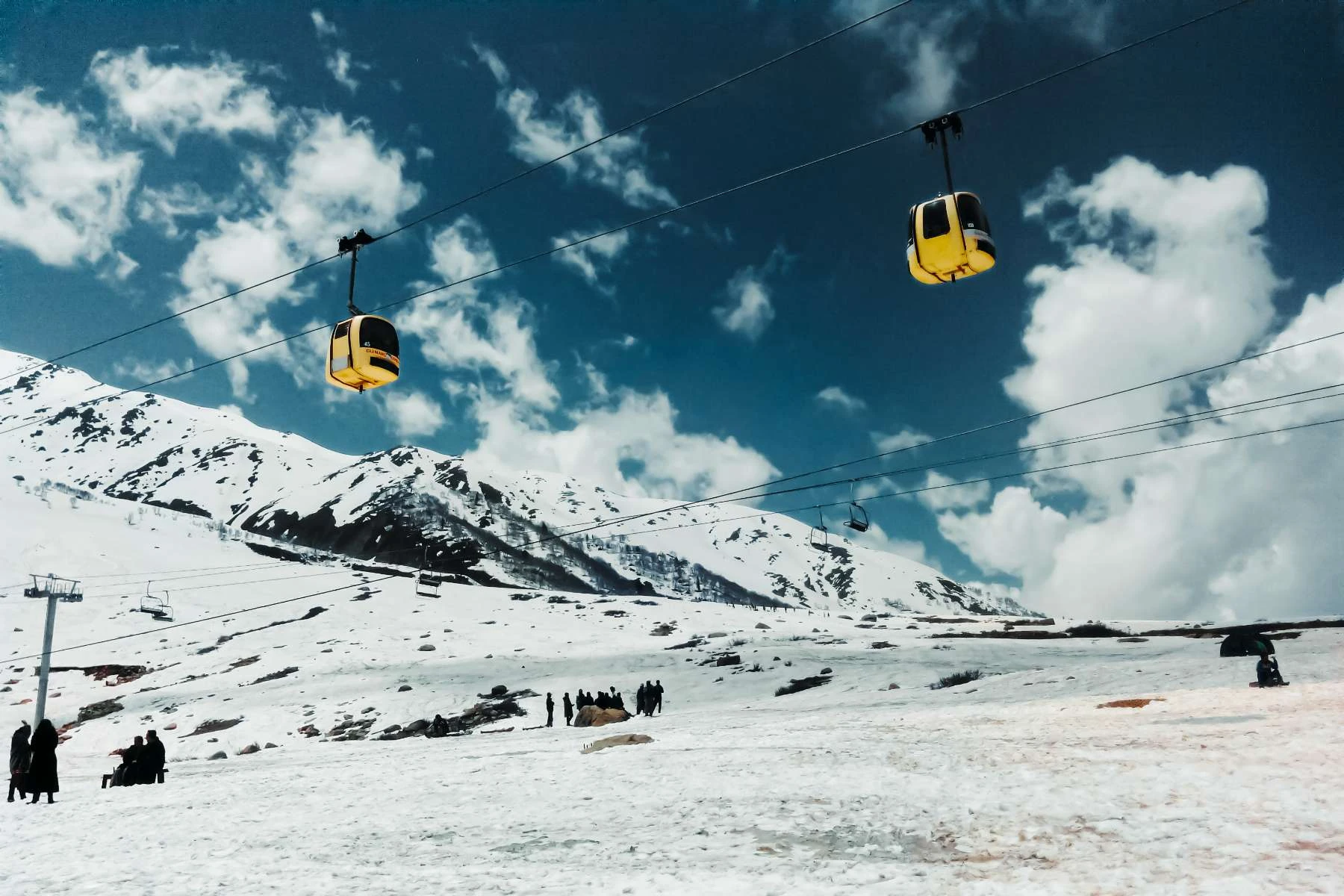 Meadows and mountains of Gulmarg, Kashmir